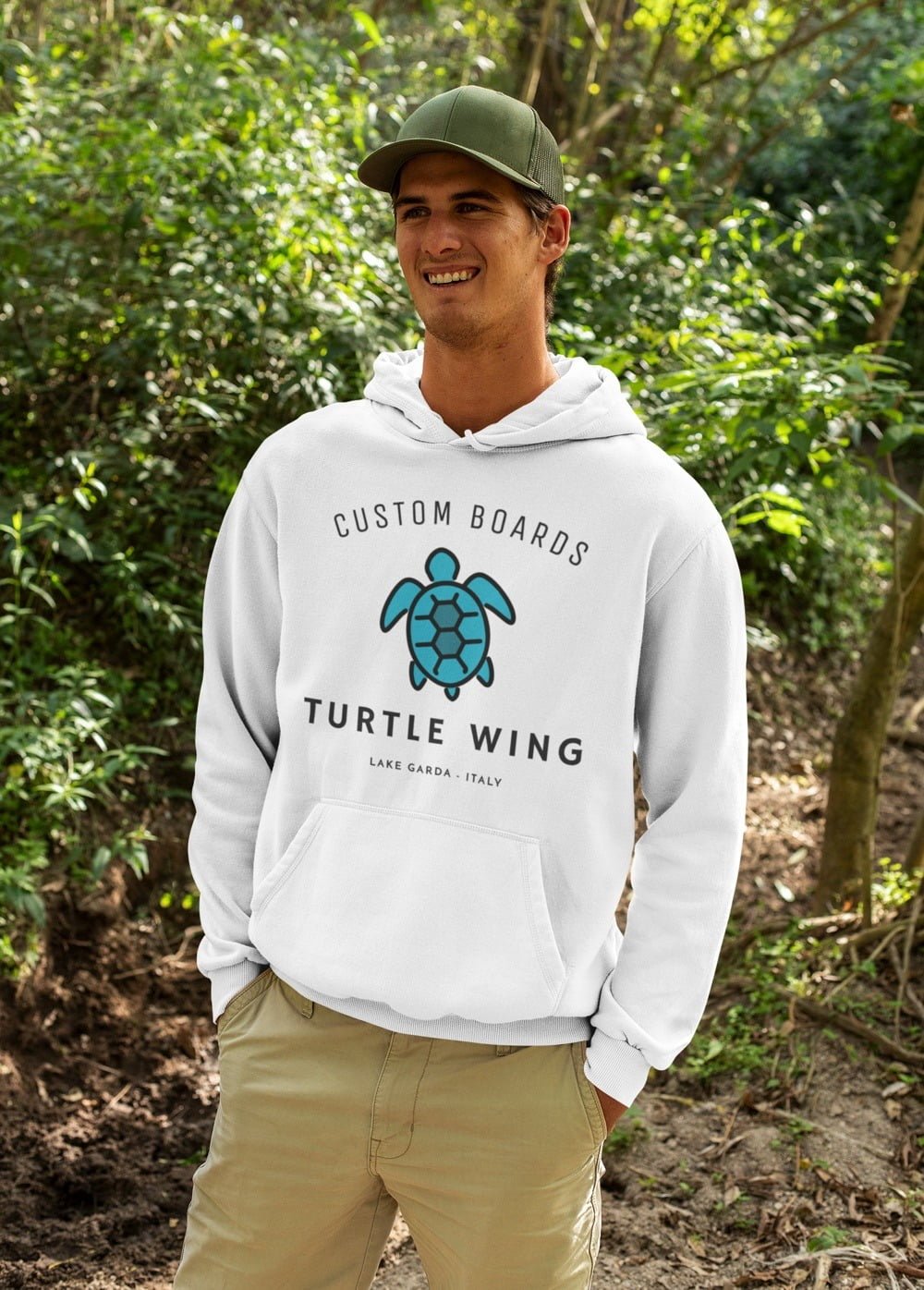 Turtle HOODIES White UNISEX – TURTLE Wing